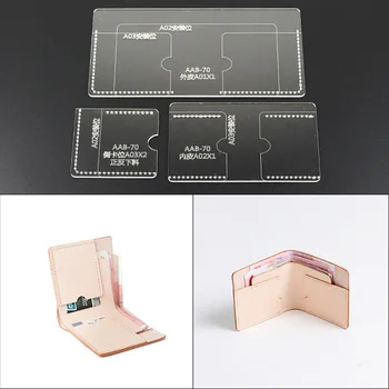 1 Set Clear Acrylic Wallet Sewing Pattern Stencil Template Set Leather Craft Diy Tool 10x10x1.5cm
1 Set Clear Acrylic Wallet Sewing Pattern Stencil Template Set Leather Craft Diy Tool 10x10x1.5cm