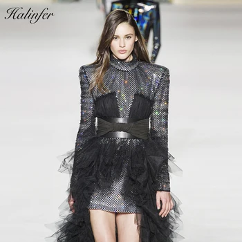 Halinfer 2018 New Autumn women dress sexy bodycon Patchwork Turtleneck Full black Sashes dress ladies party dress vestidos
Halinfer 2018 New Autumn women dress sexy bodycon Patchwork Turtleneck Full black Sashes dress ladies party dress vestidos