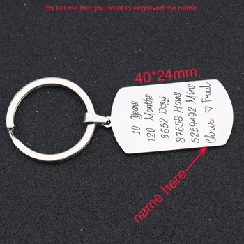 Custom Special Time Keychain For Anniversary Gift 10 Years 120 Months Fashion Jewelry Lover Exclusive Charm Key Ring 
Custom Special Time Keychain For Anniversary Gift 10 Years 120 Months Fashion Jewelry Lover Exclusive Charm Key Ring