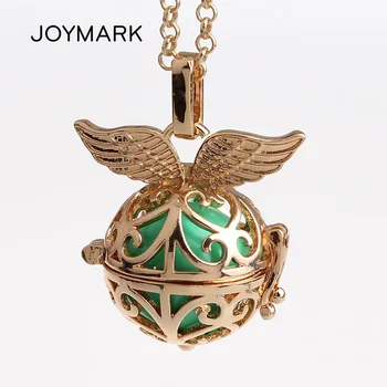 12pcs/lot Classic Flower Pattern Double Angel Wings Copper Chime Magic Box Cage Musical Sound Ball Pregnant Necklaces HCPN24
12pcs/lot Classic Flower Pattern Double Angel Wings Copper Chime Magic Box Cage Musical Sound Ball Pregnant Necklaces HCPN24