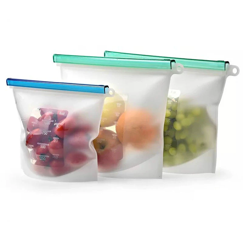Reusable Silicone Food Ziplock Storage Bag Wrap Snack Bags Zip lock Ziploc Vacuum Covers Containers for Meat, Vegetables,Drinks
Reusable Silicone Food Ziplock Storage Bag Wrap Snack Bags Zip lock Ziploc Vacuum Covers Containers for Meat, Vegetables,Drinks