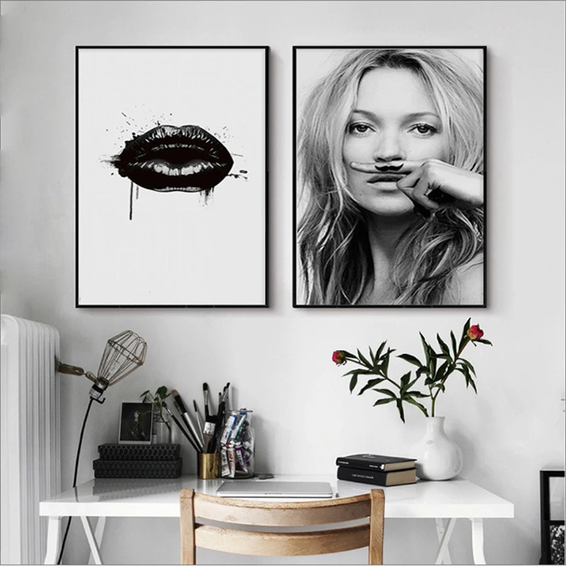 Fashion Character Model Kate Moss Lips Poster Sexy Women Canvas Painting for Bar Pub Home Decor Wall Picture Living Room
Fashion Character Model Kate Moss Lips Poster Sexy Women Canvas Painting for Bar Pub Home Decor Wall Picture Living Room