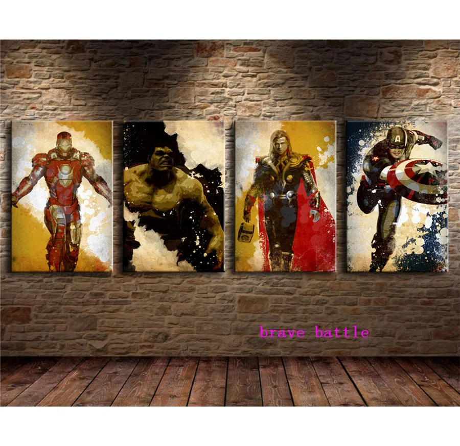 The Avengers 4 Pieces Canvas Painting Print Living Room Home Decor Modern Wall Art Oil Painting
The Avengers 4 Pieces Canvas Painting Print Living Room Home Decor Modern Wall Art Oil Painting