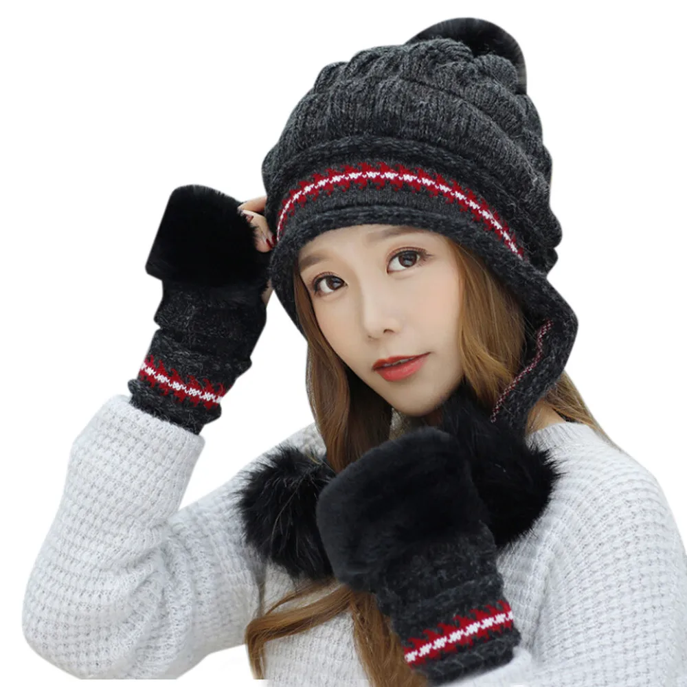 Autumn Winter Women's Hat Caps Knitted Wool Warm Scarf Thick Windproof Balaclava Multi Functional Hat Scarf Set For Women D19
Autumn Winter Women's Hat Caps Knitted Wool Warm Scarf Thick Windproof Balaclava Multi Functional Hat Scarf Set For Women D19