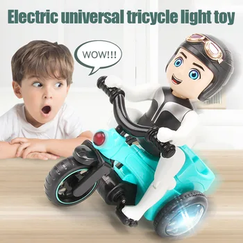 Children Stunt Electric Tricycle Chargeable Toy Car with Light Effects Rotating Super Trick S7JN
Children Stunt Electric Tricycle Chargeable Toy Car with Light Effects Rotating Super Trick S7JN