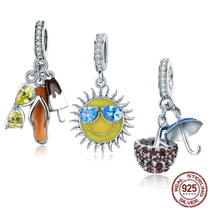 Summer New 100% 925 Sterling Silver Cool Summer Sun Sunglasses Pendant Fit Original Pandora Bracelet DIY Charms Jewelry
Summer New 100% 925 Sterling Silver Cool Summer Sun Sunglasses Pendant Fit Original Pandora Bracelet DIY Charms Jewelry
