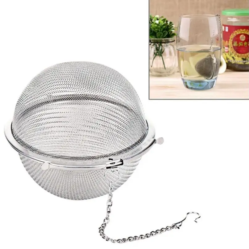 High Quality Stainless Steel Tea Pot Infuser Sphere Mesh Strainer Ball Tea Strainer Wholesale LX1372
High Quality Stainless Steel Tea Pot Infuser Sphere Mesh Strainer Ball Tea Strainer Wholesale LX1372
