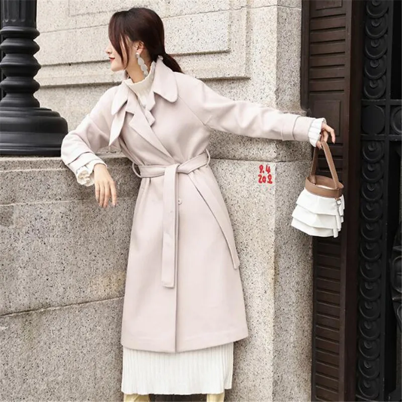 2017 Winter Coat Women Sashes Wool Blend Coat Long Slim Trench Coat Outwear Wool Coat Women Ma296
2017 Winter Coat Women Sashes Wool Blend Coat Long Slim Trench Coat Outwear Wool Coat Women Ma296