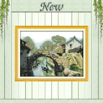 Memory of Jiangnan China river Scenery Painting 11CT Counted print on Canvas DMC 14CT Cross Stitch Embroidery kit Needlework Set
Memory of Jiangnan China river Scenery Painting 11CT Counted print on Canvas DMC 14CT Cross Stitch Embroidery kit Needlework Set