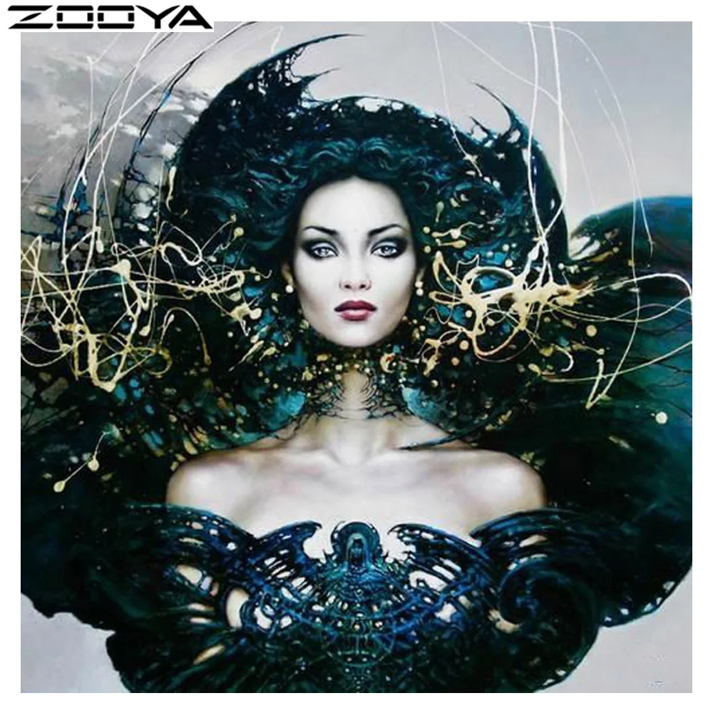 ZOOYA 3D Алмазная живопись для женщин DIY рукоделие вышивка круглый кристалл Смола