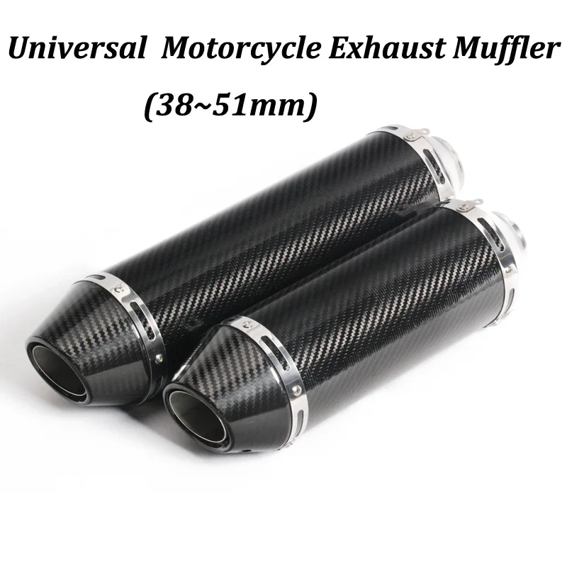 350mm 430mm Universal Motorcycle Exhaust Muffler Modified With Real Carbon Fiber original Brand Sticker For Moto Escape
350mm 430mm Universal Motorcycle Exhaust Muffler Modified With Real Carbon Fiber original Brand Sticker For Moto Escape