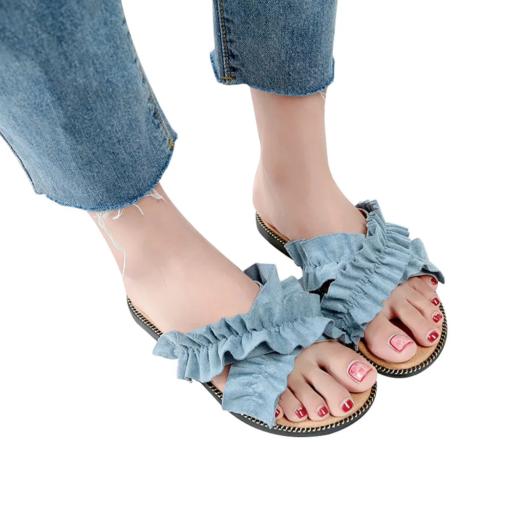platform shoes women 2018 sandal Women Fashion Solid Flock Flat Heel Round Toe Sandals Slipper Beach Shoes #g6
platform shoes women 2018 sandal Women Fashion Solid Flock Flat Heel Round Toe Sandals Slipper Beach Shoes #g6