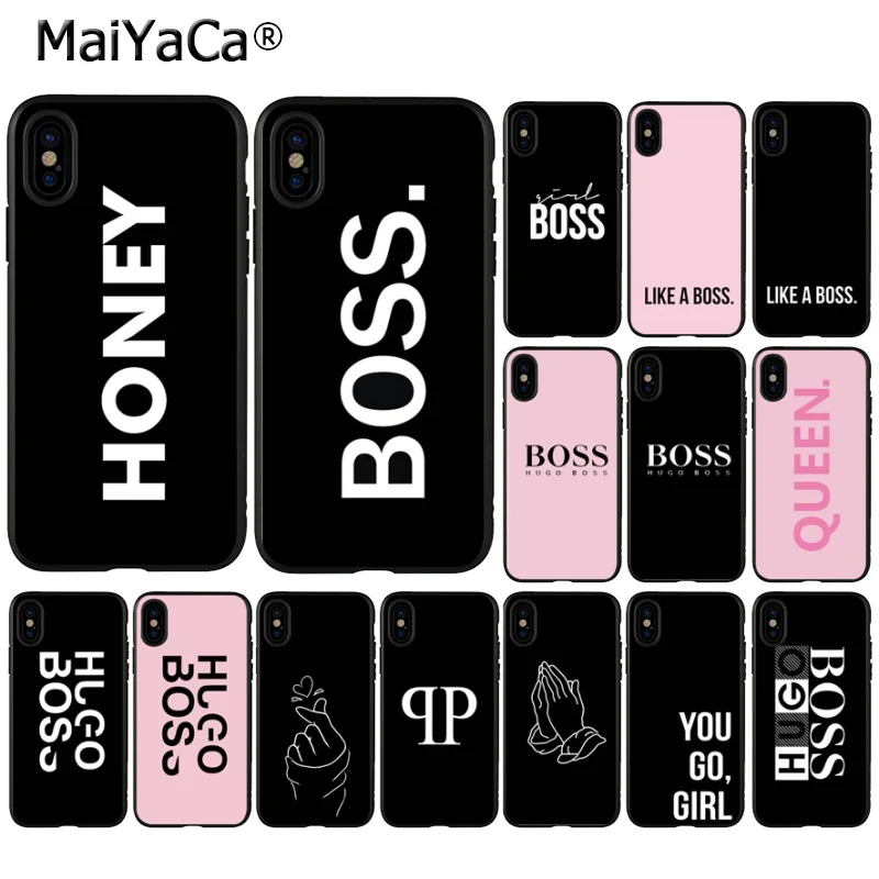 MaiYaCa Honey Girl Boss Like A Boss Luxury Soft Rubber Black Phone Case for iPhone 6 6s 8 8Plus 5 5S SE 7 7plus XRX XS MAX
MaiYaCa Honey Girl Boss Like A Boss Luxury Soft Rubber Black Phone Case for iPhone 6 6s 8 8Plus 5 5S SE 7 7plus XRX XS MAX