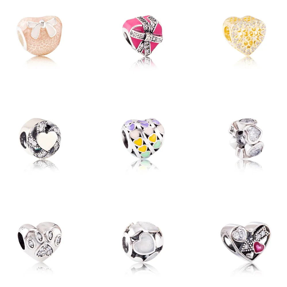 Heart-shaped Bead Charm Authentic 925 Sterling Silver Fit Original Pandora Charms Bracelet Women Jewelry gift JF600091-99
Heart-shaped Bead Charm Authentic 925 Sterling Silver Fit Original Pandora Charms Bracelet Women Jewelry gift JF600091-99