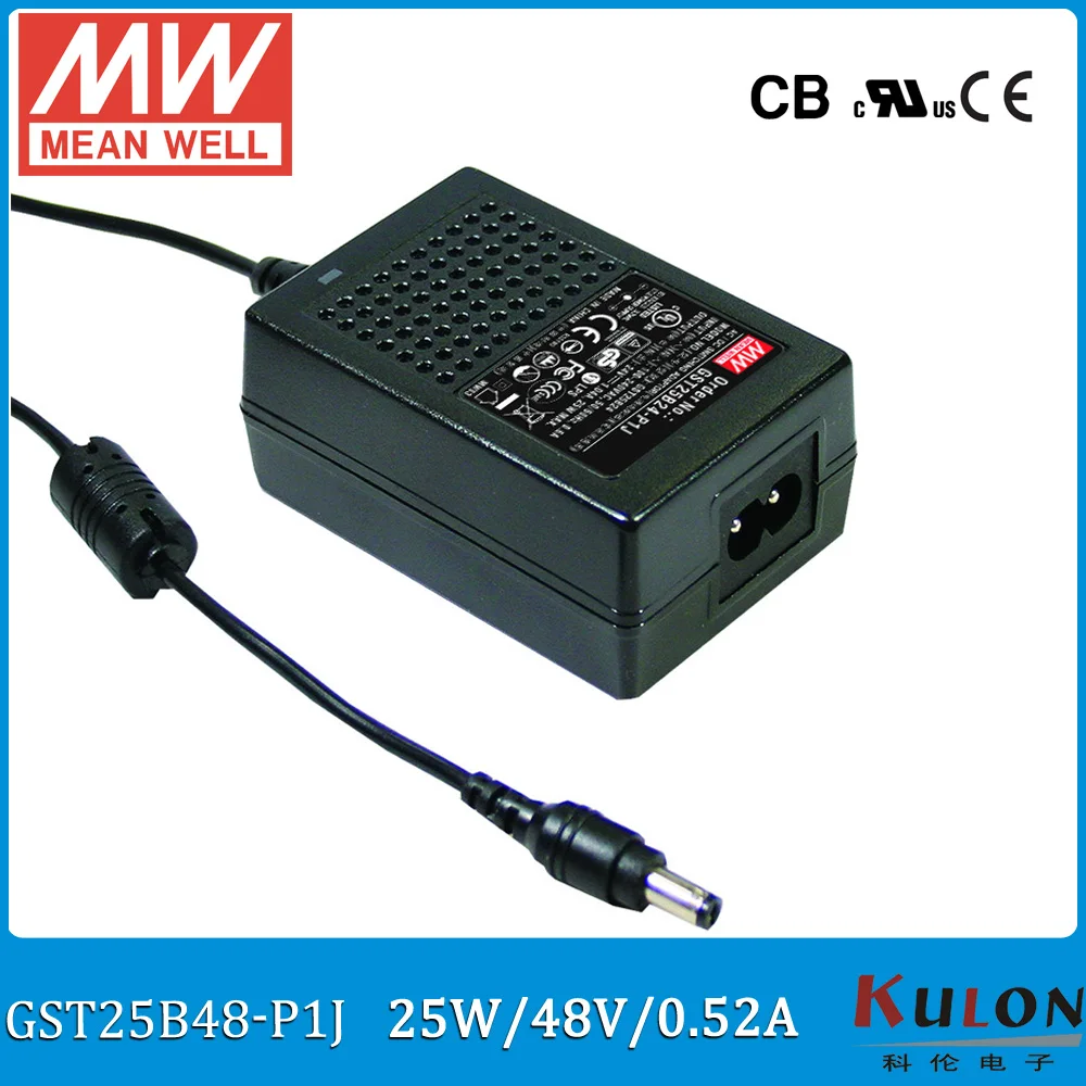 Original Meanwell GST25B48-P1J 25W 48V 0.52A desktop Adaptor Level VI Output Interface 5.5mm*2.1mm Power Supply 2 pole
Original Meanwell GST25B48-P1J 25W 48V 0.52A desktop Adaptor Level VI Output Interface 5.5mm*2.1mm Power Supply 2 pole