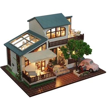 Cutebee DIY House Miniature with Furniture LED Music Dust Cover Model Building Blocks Toys for Children Casa De Boneca
Cutebee DIY House Miniature with Furniture LED Music Dust Cover Model Building Blocks Toys for Children Casa De Boneca