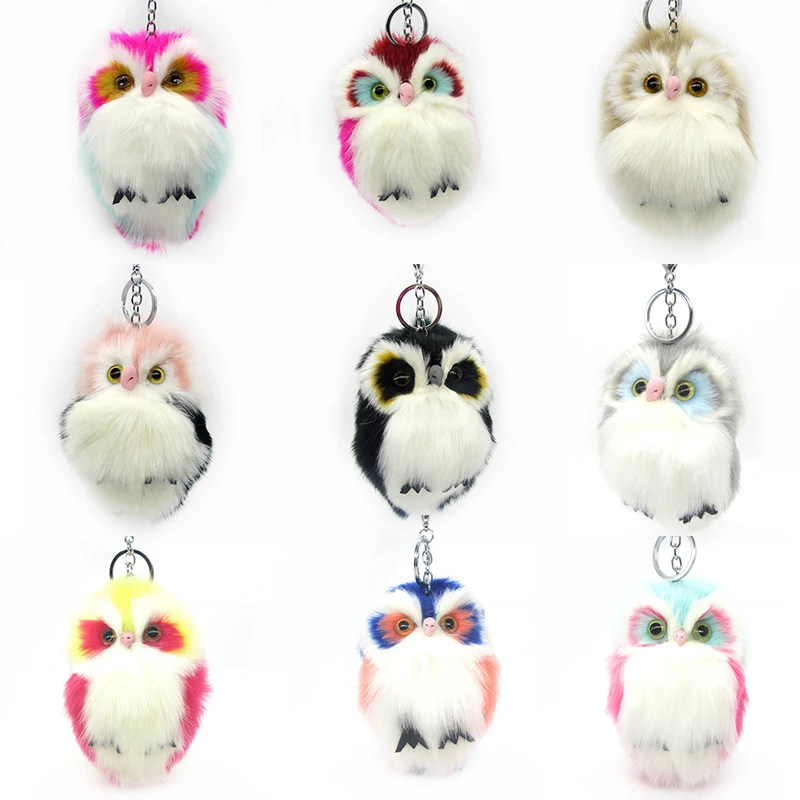 Hot Sale 1pc/bag Size 15x8cm Cute Fluffy Owl Key Ring Holder Faux Bunny Rabbit Fur Pompoms Key Chains for Handbag Key ring
Hot Sale 1pc/bag Size 15x8cm Cute Fluffy Owl Key Ring Holder Faux Bunny Rabbit Fur Pompoms Key Chains for Handbag Key ring