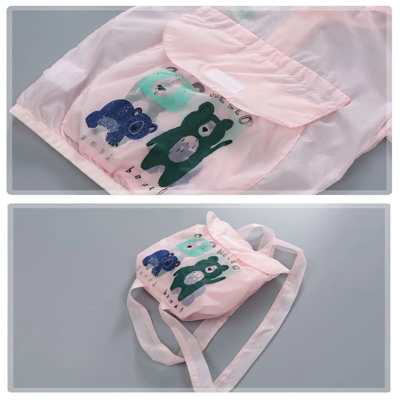 B&N Baby Girls Coat Bag Summer UV Protection Soft Outerwear Kids Cartoon Breathable Sun Protection Clothing For Boys And Girls3