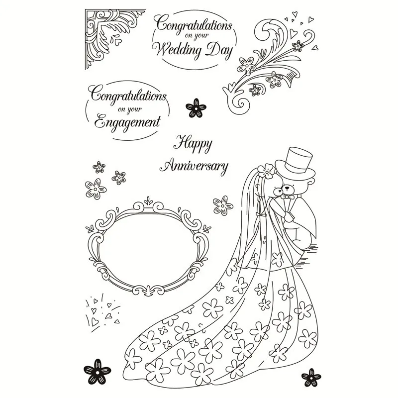 Animal wedding Transparent Clear Silicone Stamp/Seal for DIY scrapbooking/photo album Decorative clear stamps
Animal wedding Transparent Clear Silicone Stamp/Seal for DIY scrapbooking/photo album Decorative clear stamps