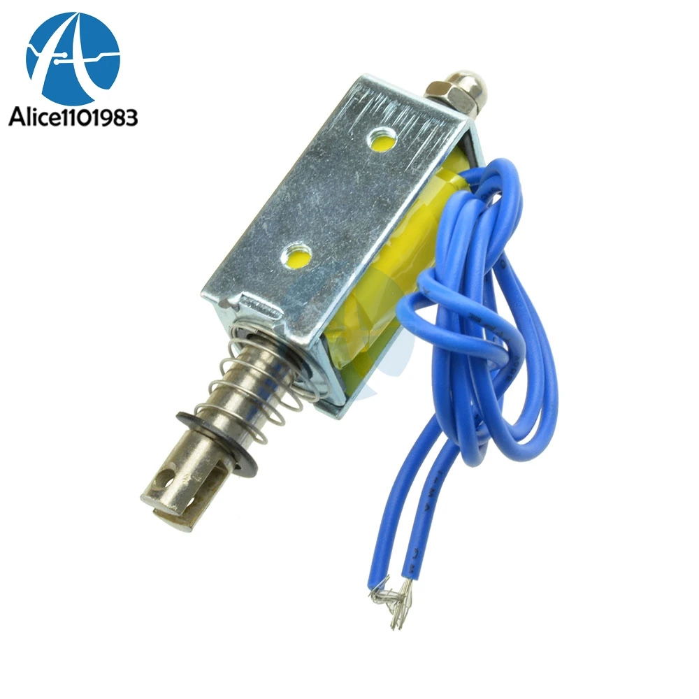 DC 12V Durable ZYE1-0530 Open Frame Style Solenoid Coil 1A 10mm Stroke Miniature Push Pull Type Electromagnet With Wire
DC 12V Durable ZYE1-0530 Open Frame Style Solenoid Coil 1A 10mm Stroke Miniature Push Pull Type Electromagnet With Wire