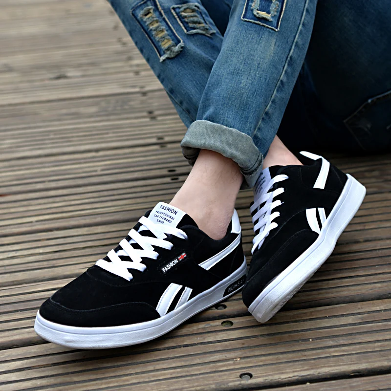 NEW Spring Autumn Men Shoes Soft Suede Leather Lace-up Men Shoes Fashion Dunk Low Casual Male Shoes