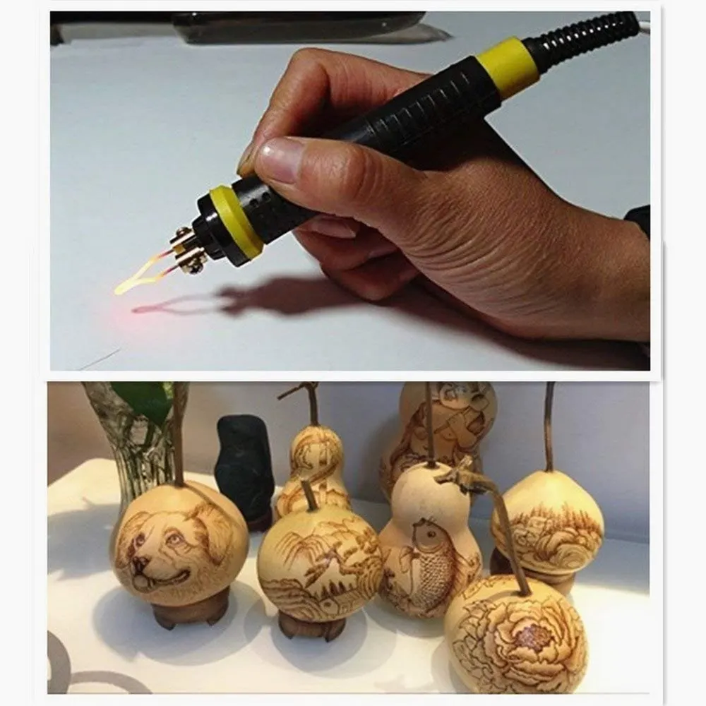 60W Digital Display Pyrography Machine Gourd Wood Burning Soldering Irons Pen Craft Tool Kits Pyrography Machine Kit Set 220V
60W Digital Display Pyrography Machine Gourd Wood Burning Soldering Irons Pen Craft Tool Kits Pyrography Machine Kit Set 220V