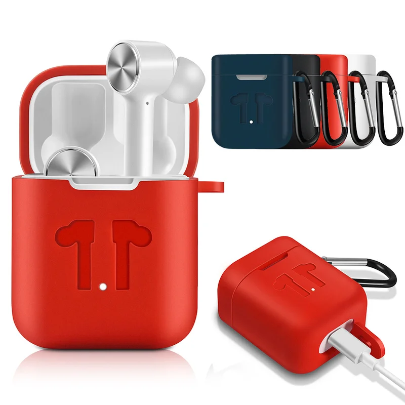 Silicone Earphone Case with Carabiner Hook for Xiaomi Airdots Pro Bluetooth Wireless Headset Protection Case Protective Cover
Silicone Earphone Case with Carabiner Hook for Xiaomi Airdots Pro Bluetooth Wireless Headset Protection Case Protective Cover