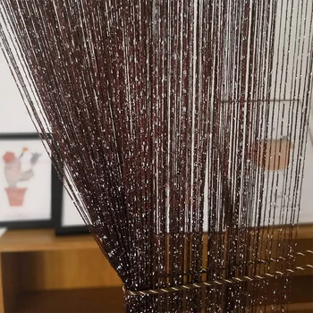 3x2.9m Shiny Tassel String Flash Silver Line Curtain Valance Drape for living room balcony door restaurant Divider Home Decor
3x2.9m Shiny Tassel String Flash Silver Line Curtain Valance Drape for living room balcony door restaurant Divider Home Decor