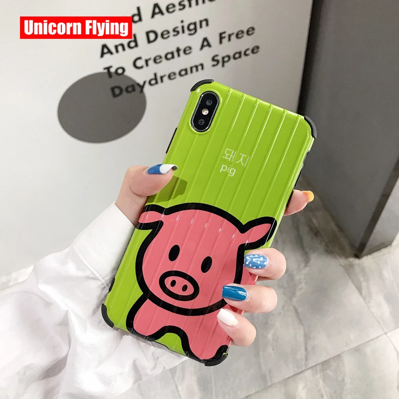 LinXiang Cartoon Cute Little Pink Pig Trunk Patterned Phone Case Back Cover For iphone 6 6s 7 8 Plus X XS Max XR
LinXiang Cartoon Cute Little Pink Pig Trunk Patterned Phone Case Back Cover For iphone 6 6s 7 8 Plus X XS Max XR