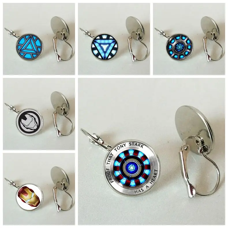 Hot explosion model Iron Man glass crystal heart-shaped hero gift earrings jewelry
Hot explosion model Iron Man glass crystal heart-shaped hero gift earrings jewelry