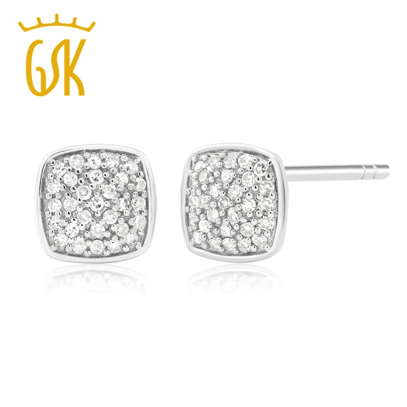GemStoneKing 10K White Gold 0.062 CTW Round Single Cut Natural White Diamond Square Stud Earrings For Women
GemStoneKing 10K White Gold 0.062 CTW Round Single Cut Natural White Diamond Square Stud Earrings For Women