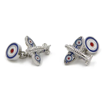 High quality Silver Red-white-blue Spitfire Plane Chain Link Cufflinks aircraft cufflink for men great gift cufflinks 
High quality Silver Red-white-blue Spitfire Plane Chain Link Cufflinks aircraft cufflink for men great gift cufflinks