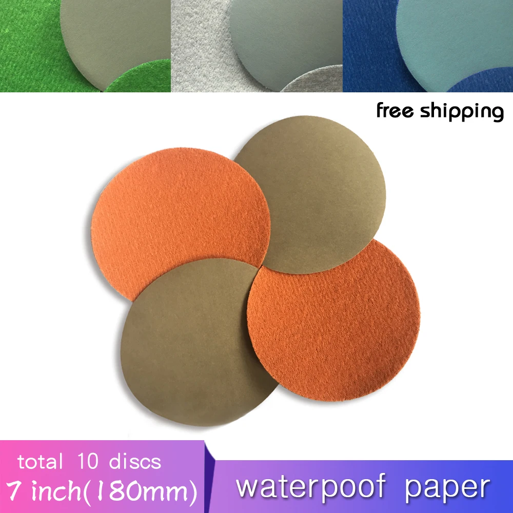 10PCS 7 Inch Flocking Waterproof Sandpaper Abrasive Paper 800 to 10000 Grits Self-adhesive Wet & Dry for Sanding Polishing
10PCS 7 Inch Flocking Waterproof Sandpaper Abrasive Paper 800 to 10000 Grits Self-adhesive Wet & Dry for Sanding Polishing