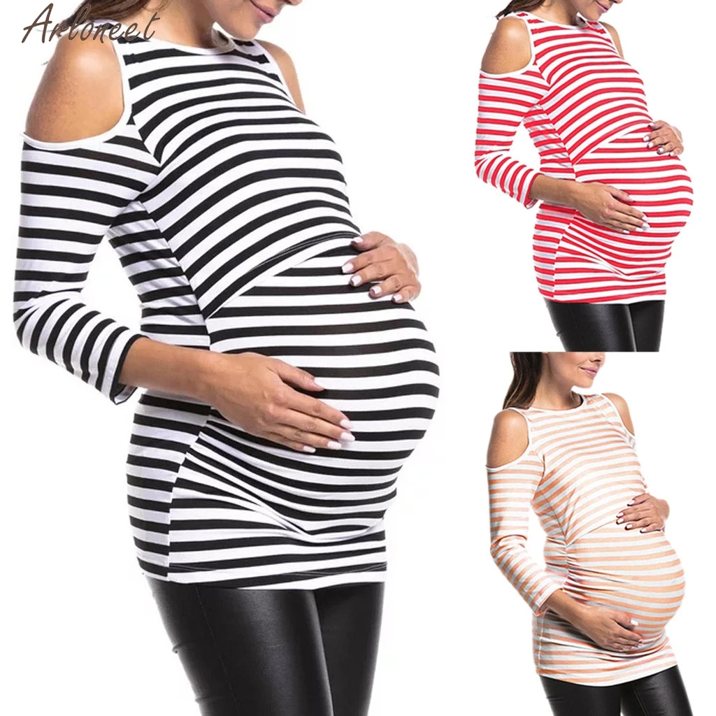 ARLONEET Women Long Sleeve Off Shouder Maternity Breastfeeding Top Double Layer Blouse Feeding Bra 19Fer18
ARLONEET Women Long Sleeve Off Shouder Maternity Breastfeeding Top Double Layer Blouse Feeding Bra 19Fer18