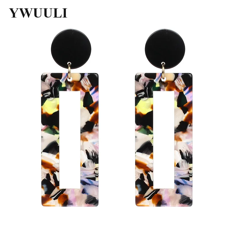 New Sexy Korean Acetic Acid Acrylic Hollow Geometric Dangle Earrings Women Leopard Rectangle Earrings Fashion Jewelry RY417
New Sexy Korean Acetic Acid Acrylic Hollow Geometric Dangle Earrings Women Leopard Rectangle Earrings Fashion Jewelry RY417