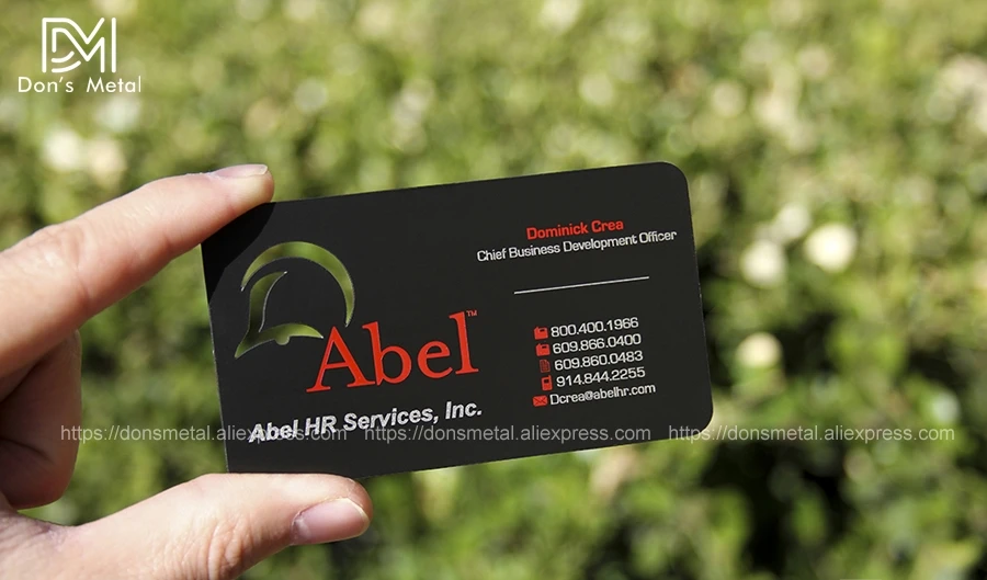 Dumb black metal card black metal business card creative production high-grade metal membership card business card