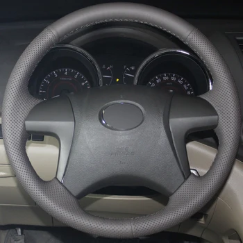 Dark Gray Genuine Leather Hand-stitched Car Steering Wheel Cover for Toyota Highlander Toyota Camry 2007-2011
Dark Gray Genuine Leather Hand-stitched Car Steering Wheel Cover for Toyota Highlander Toyota Camry 2007-2011