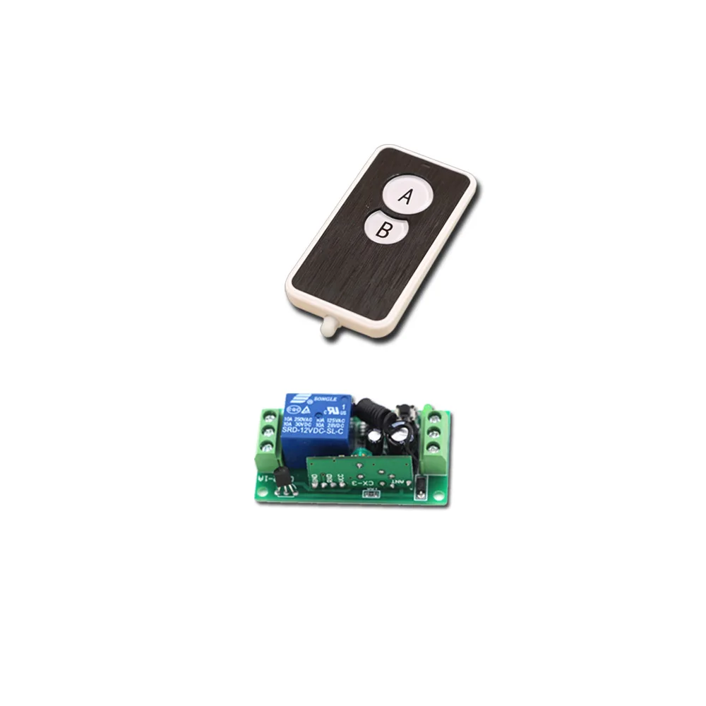 Low Price DC 9V 12V 24V 1 CH 1CH RF Wireless Remote Control Switch System 2CH Waterproof Transmitter and 1Receivers
Low Price DC 9V 12V 24V 1 CH 1CH RF Wireless Remote Control Switch System 2CH Waterproof Transmitter and 1Receivers