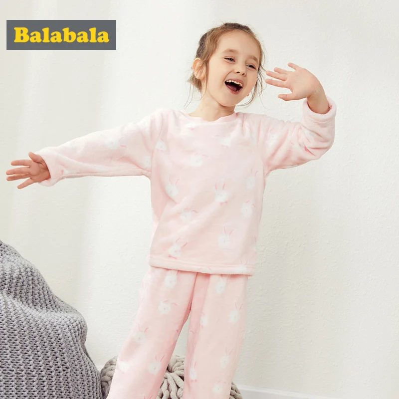 Balabala Toddler Girl 2-Piece Rabbit Snug Fit Cotton&Fleece Pjs Long Sleeve Crewneck Shirt + Pull-on Pants Set Kids Pajamas Set
Balabala Toddler Girl 2-Piece Rabbit Snug Fit Cotton&Fleece Pjs Long Sleeve Crewneck Shirt + Pull-on Pants Set Kids Pajamas Set