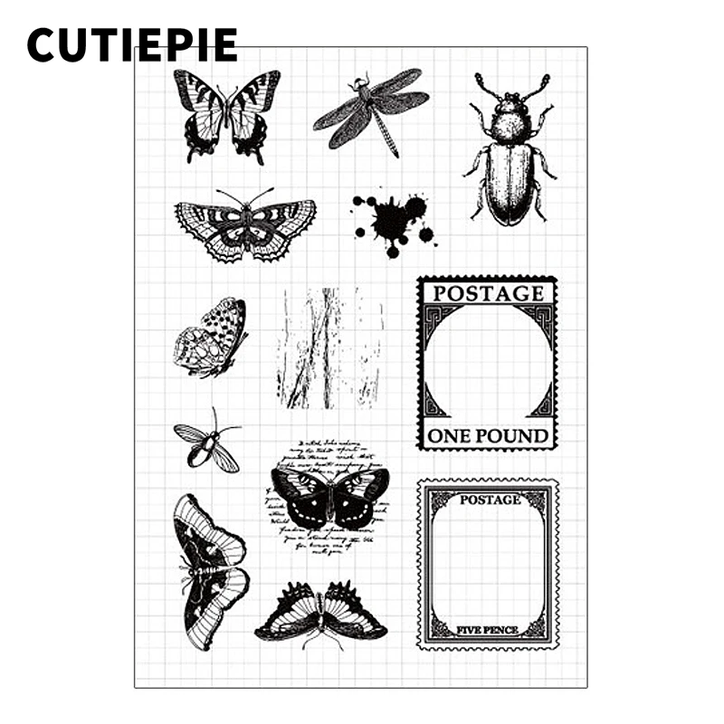 Butterfly Postage Transparent Rubber Stamps Silicone Seals for Scrapbooking DIY Photo Album Embossing Folder Paper Decoration
Butterfly Postage Transparent Rubber Stamps Silicone Seals for Scrapbooking DIY Photo Album Embossing Folder Paper Decoration