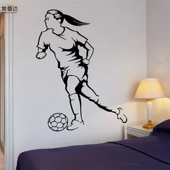 Wall Decal Soccer Woman Football Ball Sport Decor Cool Interior Plane Sticker for Furniture Window Pattern Modern LIPC Plastic
Wall Decal Soccer Woman Football Ball Sport Decor Cool Interior Plane Sticker for Furniture Window Pattern Modern LIPC Plastic