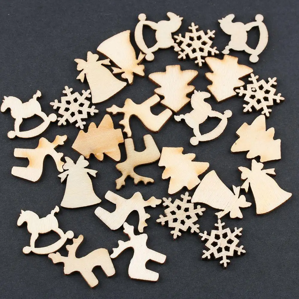 30Pcs/Set Natural Wood Chip Crafts Christmas Carve Decorations Mixed Shape Pendant Ornament Home Scrapbooking Embellishments
30Pcs/Set Natural Wood Chip Crafts Christmas Carve Decorations Mixed Shape Pendant Ornament Home Scrapbooking Embellishments