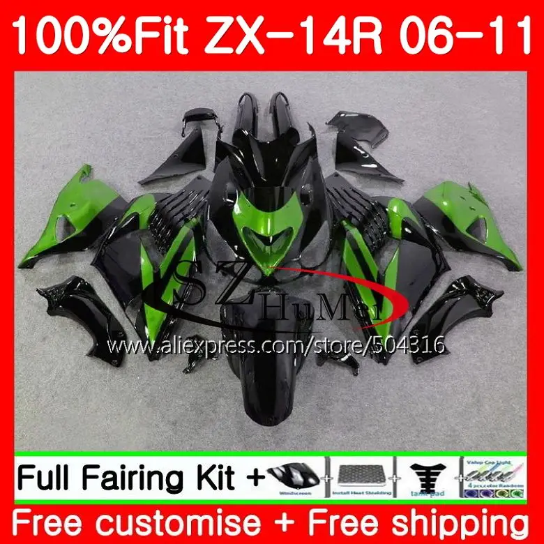 Body For KAWASAKI NINJA ZX 14R 23HS6 ZZR1400 ZX14R 06 07 08 09 black green 10 11 ZX-14R 2006 2007 2008 2009 2010 2011 Fairings
Body For KAWASAKI NINJA ZX 14R 23HS6 ZZR1400 ZX14R 06 07 08 09 black green 10 11 ZX-14R 2006 2007 2008 2009 2010 2011 Fairings