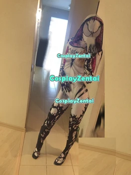 Spider Gwen Cosplay Costume 3D Printed Spandex Spiderman Zentai Bodysuit Jumpsuit Cosplay Costume Halloween Costumes Woman
Spider Gwen Cosplay Costume 3D Printed Spandex Spiderman Zentai Bodysuit Jumpsuit Cosplay Costume Halloween Costumes Woman