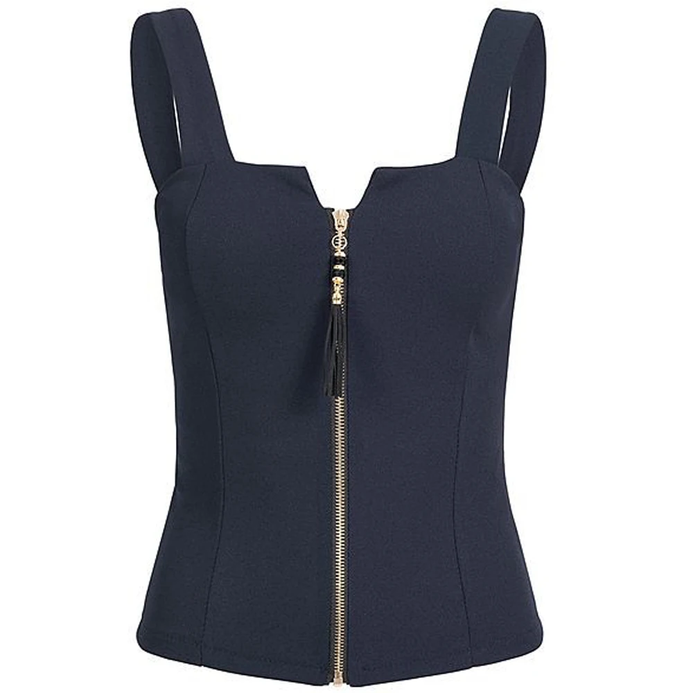 Sexy Backless Spaghetti Straps Top Female 2019 Summer Women's Fashion Sleeveless Camisole Tank Zipper Top T-shirt WDC2066
Sexy Backless Spaghetti Straps Top Female 2019 Summer Women's Fashion Sleeveless Camisole Tank Zipper Top T-shirt WDC2066