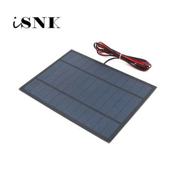 6V 6Watt with 200cm extend cable Solar Panel Polycrystalline Silicon DIY Battery Charger Module Mini Solar Cell wire toy
6V 6Watt with 200cm extend cable Solar Panel Polycrystalline Silicon DIY Battery Charger Module Mini Solar Cell wire toy