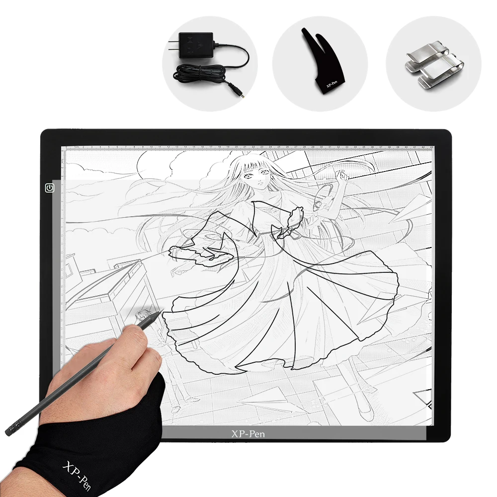 XP-Pen CP A3 24 Inch LED Tracing Light Table Light Box Dimmable Drawing Pad X-ray Pad with Paper Clips&Anti-fouling Glove
XP-Pen CP A3 24 Inch LED Tracing Light Table Light Box Dimmable Drawing Pad X-ray Pad with Paper Clips&Anti-fouling Glove