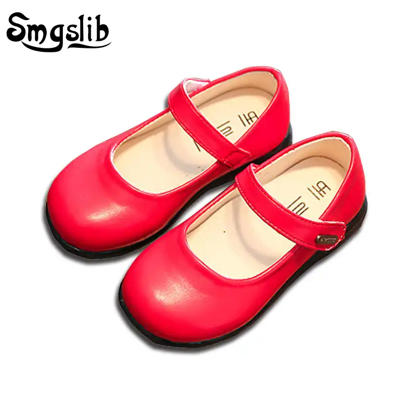 little girl red flats