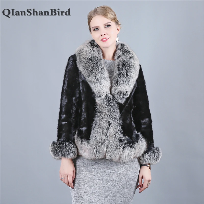 2018 Noble Real Mink Fur Fox Fur Collar Women's Coats High Quality Thick Warm Fur Bolero S~5xl Delicate Soft Feel Casaco
2018 Noble Real Mink Fur Fox Fur Collar Women's Coats High Quality Thick Warm Fur Bolero S~5xl Delicate Soft Feel Casaco