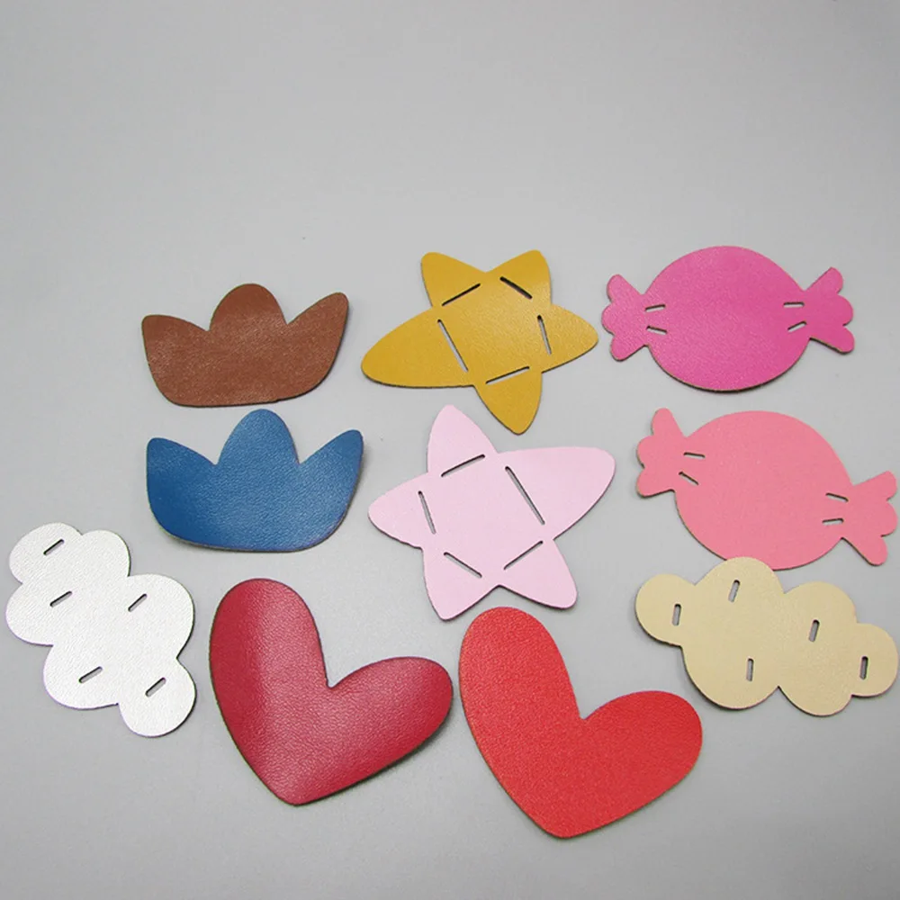 50pcs/lot Leather crown star heart candy padded applique Crafts for headwear hair ornament dress decoration DIY accessories
50pcs/lot Leather crown star heart candy padded applique Crafts for headwear hair ornament dress decoration DIY accessories